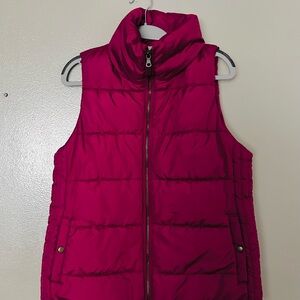 Old Navy Fuschia Puffer Vest